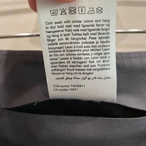 Girlfriend Collective High-Rise Gray Crop Leggings - Size: Small - Picture 6 of 10